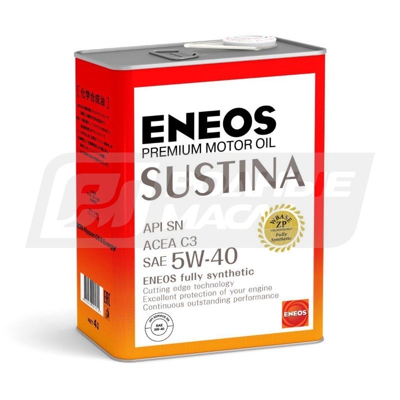 ENEOS SUSTINA 5W40, 4л 4943589134710